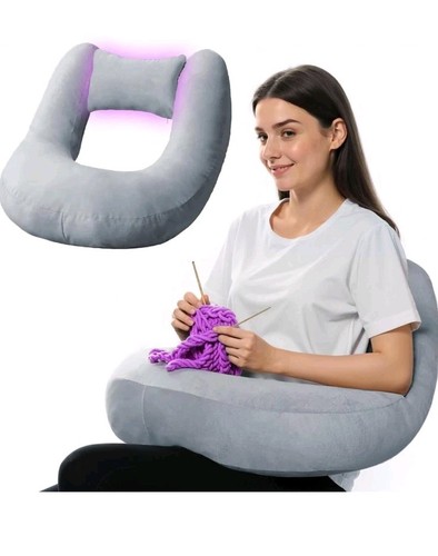 Crochet pillow for lap support - for,