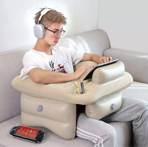 Inflatable reading pillow - inflatable, for