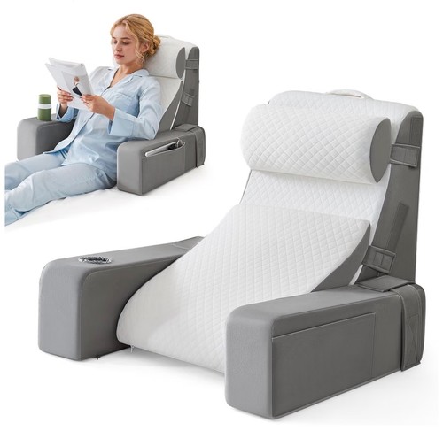 Reading pillow with arms - with,