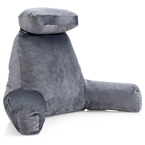 Large bed pillow with armrests - pillow,