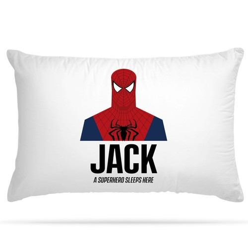 Customised superhero pillow - customised,